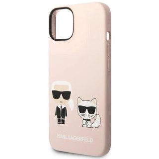 Etui Hardcase Karl Lagerfeld KLHMP14SSSKCI do iPhone 14 6,1" Silicone Karl & Choupette Magsafe
