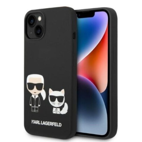 Etui Hardcase Karl Lagerfeld KLHMP14SSSKCK do iPhone 14 6,1" Liquid Silicone Karl & Choupette Magsafe
