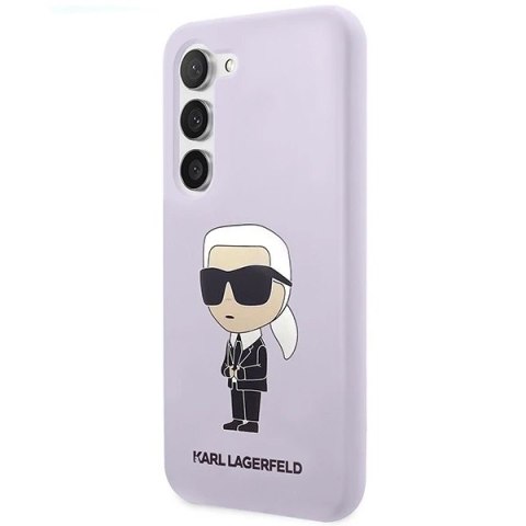 Etui Karl Lagerfeld KLHCS23SSNIKBCU do Samsung Galaxy S23 S911 hardcase Silicone Ikonik