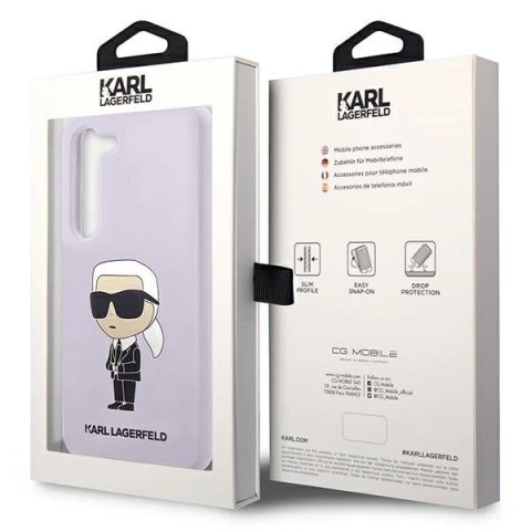 Etui Karl Lagerfeld KLHCS23SSNIKBCU do Samsung Galaxy S23 S911 hardcase Silicone Ikonik