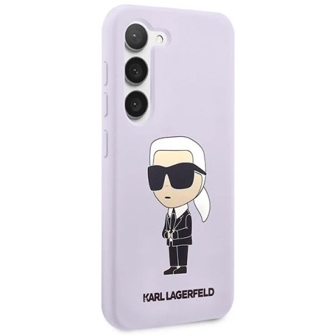 Etui Karl Lagerfeld KLHCS23SSNIKBCU do Samsung Galaxy S23 S911 hardcase Silicone Ikonik