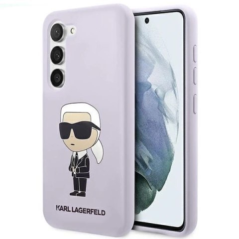 Etui Karl Lagerfeld KLHCS23SSNIKBCU do Samsung Galaxy S23 S911 hardcase Silicone Ikonik