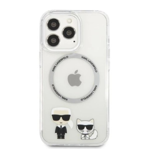 Etui Karl Lagerfeld KLHMP13XHKCT do iPhone 13 Pro Max 6,7" hardcase Karl & Choupette Aluminium Magsafe