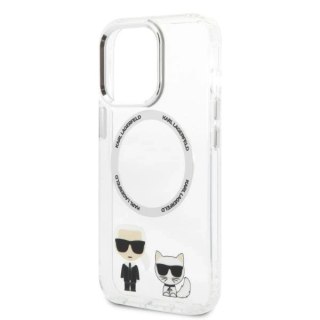 Etui Karl Lagerfeld KLHMP13LHKCT do iPhone 13 Pro / 13 6,1" hardcase Karl & Choupette Aluminium Magsafe