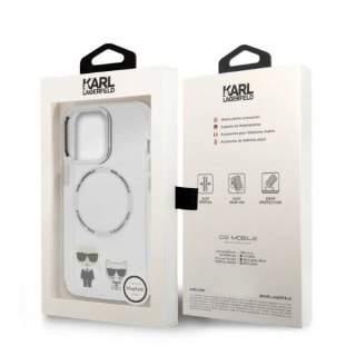 Etui Karl Lagerfeld KLHMP13LHKCT do iPhone 13 Pro / 13 6,1" hardcase Karl & Choupette Aluminium Magsafe