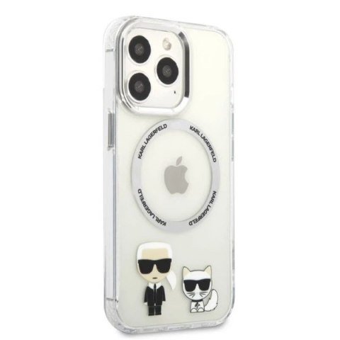 Etui Karl Lagerfeld KLHMP13LHKCT do iPhone 13 Pro / 13 6,1" hardcase Karl & Choupette Aluminium Magsafe