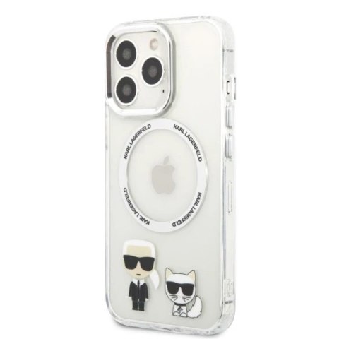 Etui Karl Lagerfeld KLHMP13LHKCT do iPhone 13 Pro / 13 6,1" hardcase Karl & Choupette Aluminium Magsafe