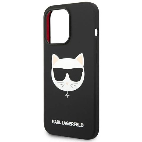 Etui Karl Lagerfeld KLHMP14LSLCHBK do iPhone 14 Pro 6,1" hardcase Silicone Choupette Head Magsafe