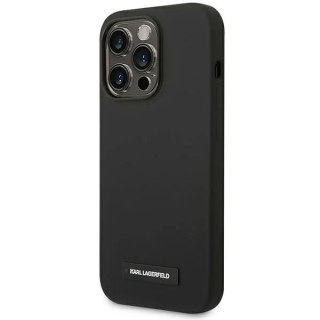 Etui Karl Lagerfeld KLHMP14LSLMP1K do iPhone 14 Pro 6,1" hardcase Silicone Plaque Magsafe