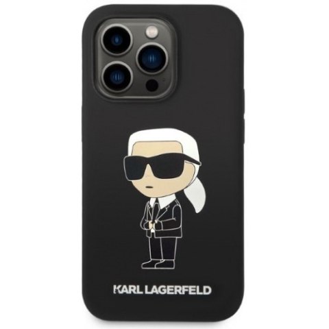Etui Karl Lagerfeld KLHMP14LSNIKBCK do iPhone 14 Pro 6,1" hardcase Silicone Ikonik Magsafe