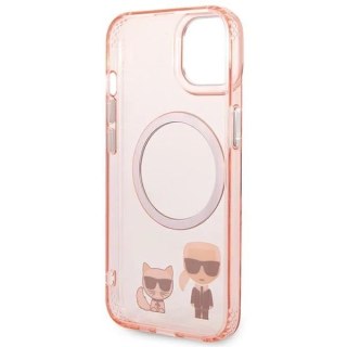 Etui Karl Lagerfeld KLHMP14SHKCP do iPhone 14 6,1" hardcase Karl & Choupette Aluminium Magsafe