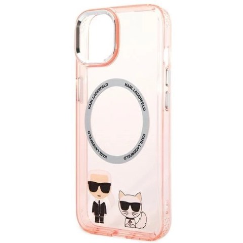 Etui Karl Lagerfeld KLHMP14SHKCP do iPhone 14 6,1" hardcase Karl & Choupette Aluminium Magsafe