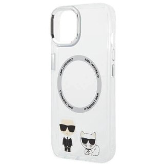 Etui Karl Lagerfeld KLHMP14SHKCT do iPhone 14 6,1" hardcase Karl & Choupette Aluminium Magsafe