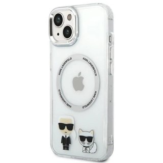 Etui Karl Lagerfeld KLHMP14SHKCT do iPhone 14 6,1" hardcase Karl & Choupette Aluminium Magsafe