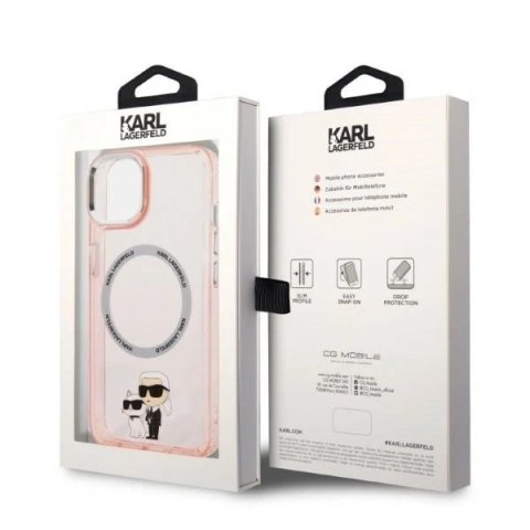 Etui Karl Lagerfeld KLHMP14SHNKCIP do iPhone 14 6,1" hardcase Iconic Karl&Choupette Magsafe