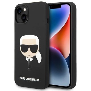 Etui Karl Lagerfeld KLHMP14SSLKHBK iPhone 14 6,1" hardcase Silicone Karl`s Head Magsafe