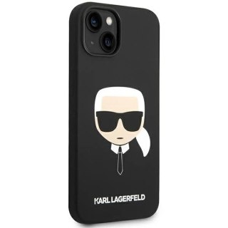 Etui Karl Lagerfeld KLHMP14SSLKHBK iPhone 14 6,1" hardcase Silicone Karl`s Head Magsafe