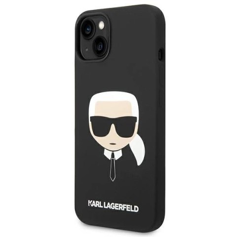 Etui Karl Lagerfeld KLHMP14SSLKHBK iPhone 14 6,1" hardcase Silicone Karl`s Head Magsafe