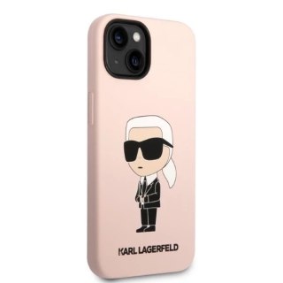 Etui Karl Lagerfeld KLHMP14SSNIKBCP do iPhone 14 6,1" hardcase Silicone Ikonik Magsafe