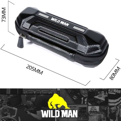 Etui torba sakwa rowerowa Wildman XT11 na rower w miejsce uchwytu na bidon 0,5L Czarna