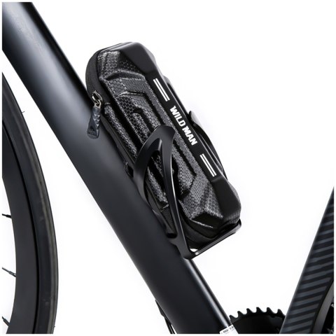 Etui torba sakwa rowerowa Wildman XT11 na rower w miejsce uchwytu na bidon 0,5L Czarna