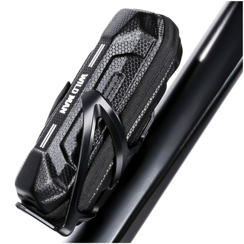 Etui torba sakwa rowerowa Wildman XT11 na rower w miejsce uchwytu na bidon 0,5L Czarna