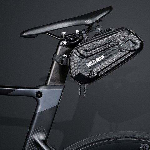 Sakwa rowerowa Wildman Bicycle Saddle Bag XT7 Etui torba na rower uchwyt rowerowy pod siodełko 1.2l Czarna