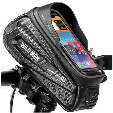 Sakwa rowerowa Wildman Front Frame Bicycle Bag ES10X uchwyt na ramę kierownicę na telefon 1,2l Czarna