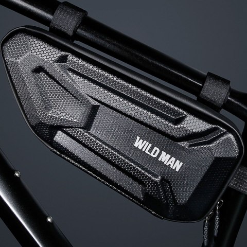 Sakwa rowerowa Wildman Hard Shell Bicycle Bag XT4 Etui torba na rower motor pod ramę 1,5L Czarna