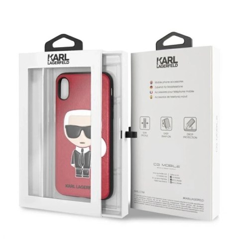Etui Karl Lagerfeld KLHCPXIKPURE do Appple iPhone X/XS hardcase Ikonic Karl Fullbody