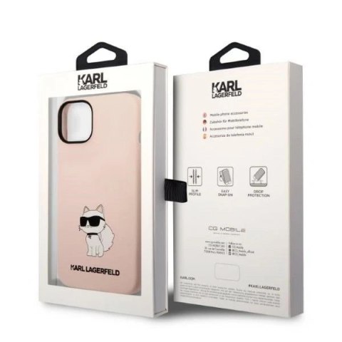 Etui Karl Lagerfeld KLHCP14SSNCHBCP do Apple iPhone 14 6,1" hardcase Silicone Choupette