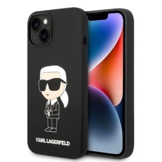 Etui Karl Lagerfeld KLHCP14SSNIKBCK do iPhone 14 6,1" hardcase Silicone Ikonik