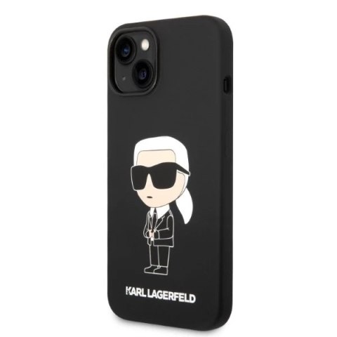 Etui Karl Lagerfeld KLHCP14SSNIKBCK do iPhone 14 6,1" hardcase Silicone Ikonik