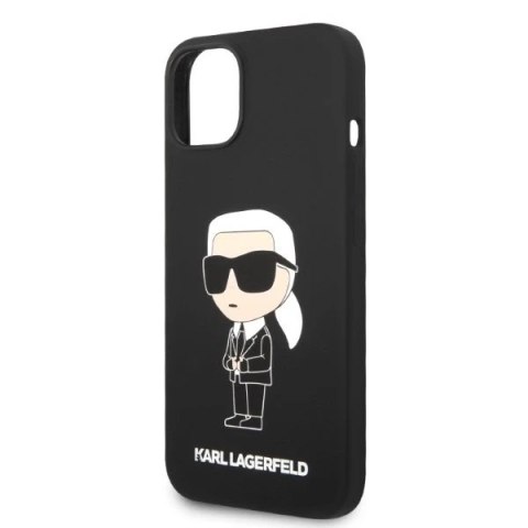 Etui Karl Lagerfeld KLHCP14SSNIKBCK do iPhone 14 6,1" hardcase Silicone Ikonik