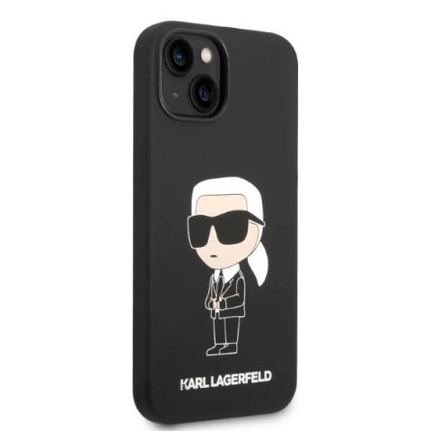 Etui Karl Lagerfeld KLHCP14SSNIKBCK do iPhone 14 6,1" hardcase Silicone Ikonik