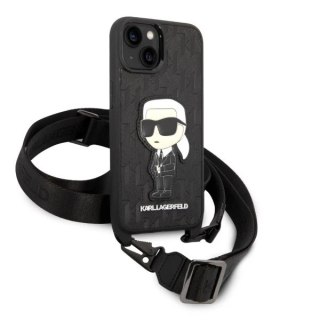 Etui Karl Lagerfeld KLHCP14SSTKMK do Apple iPhone 14 6,1" hardcase Monogram Ikonik Patch