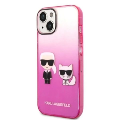 Etui Karl Lagerfeld KLHCP14STGKCP do Apple iPhone 14 6,1" hardcase Gradient Ikonik Karl & Choupette