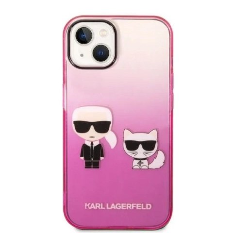 Etui Karl Lagerfeld KLHCP14STGKCP do Apple iPhone 14 6,1" hardcase Gradient Ikonik Karl & Choupette