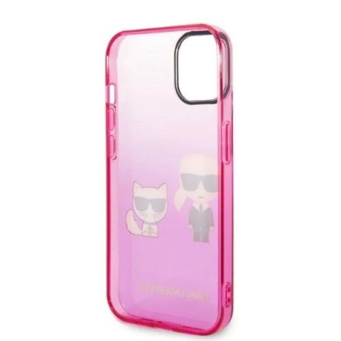 Etui Karl Lagerfeld KLHCP14STGKCP do Apple iPhone 14 6,1" hardcase Gradient Ikonik Karl & Choupette