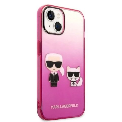 Etui Karl Lagerfeld KLHCP14STGKCP do Apple iPhone 14 6,1" hardcase Gradient Ikonik Karl & Choupette