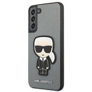 Etui Karl Lagerfeld KLHCS22MOKPG S906 do Samsung Galaxy S22+ Plus hardcase Saffiano Ikonik Karl`s Patch