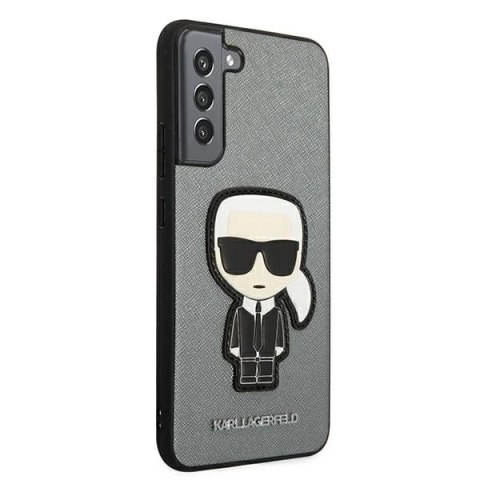 Etui Karl Lagerfeld KLHCS22MOKPG S906 do Samsung Galaxy S22+ Plus hardcase Saffiano Ikonik Karl`s Patch