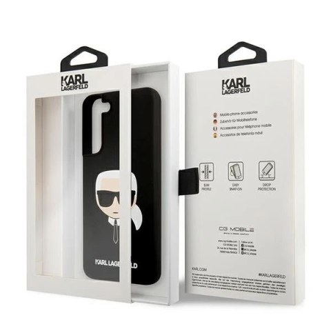 Etui Karl Lagerfeld KLHCS22MSLKHBK do Samsung Galaxy S22+ Plus S906 hardcase Silicone Karl`s Head