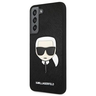 Etui Karl Lagerfeld KLHCS22SSAKHBK S901 do Samsung Galaxy S22 hardcase Saffiano Ikonik Karl`s Head