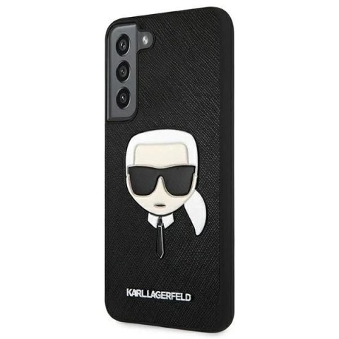 Etui Karl Lagerfeld KLHCS22SSAKHBK S901 do Samsung Galaxy S22 hardcase Saffiano Ikonik Karl`s Head