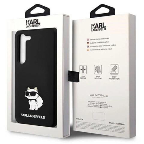 Etui Karl Lagerfeld KLHCS23SSNCHBCK do Samsung Galaxy S23 S911 hardcase Silicone Choupette