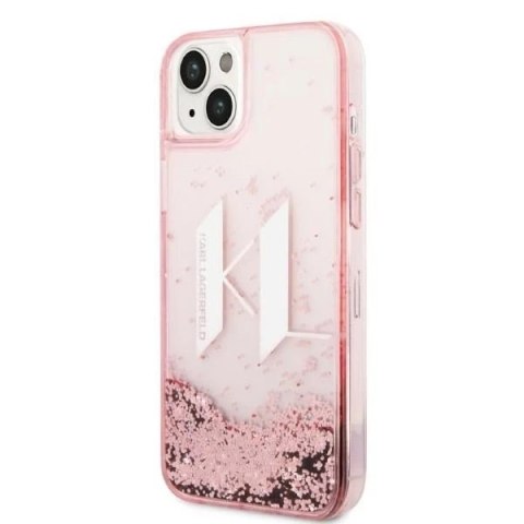 Etui Karl Lagerfeld KLHCP14MLBKLCP do iPhone 14 Plus 6,7" hardcase Liquid Glitter Big KL