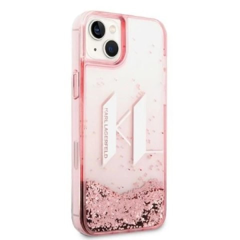 Etui Karl Lagerfeld KLHCP14MLBKLCP do iPhone 14 Plus 6,7" hardcase Liquid Glitter Big KL