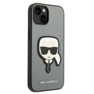 Etui Karl Lagerfeld KLHCP14MSAPKHG do iPhone 14 Plus 6,7" hardcase Saffiano Karl`s Head Patch