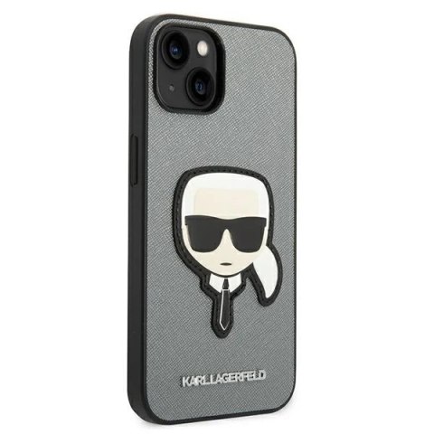 Etui Karl Lagerfeld KLHCP14MSAPKHG do iPhone 14 Plus 6,7" hardcase Saffiano Karl`s Head Patch